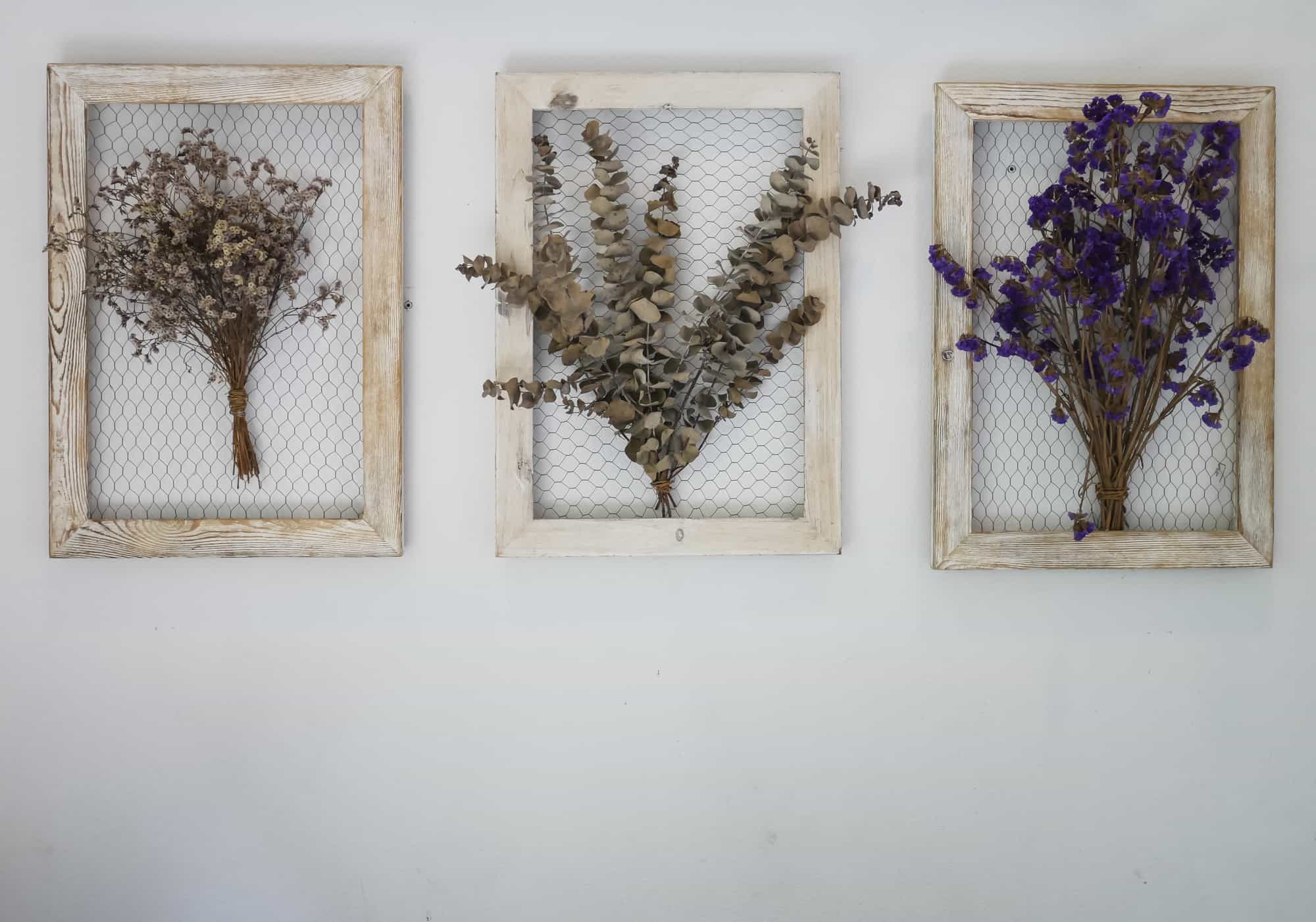 Dried Flower Bouquet, Small Dried Flowers on Stems, Resin Art